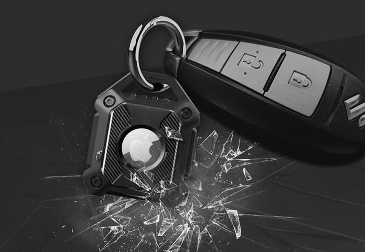 Actual product image Screenguard Airtag in Rugged Armor Case