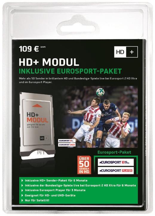 Image du produit HD+ Module incluant le bouquet de chaînes Eurosport pendant 6 mois (Autre, Module CI, Carte à puce)