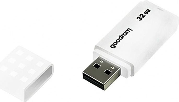 Actual product image Goodram UME2 UME2-0320W0R11 Pendrive (32 GB, USB 2.0, white) (32 GB, USB-A, USB 2.0)