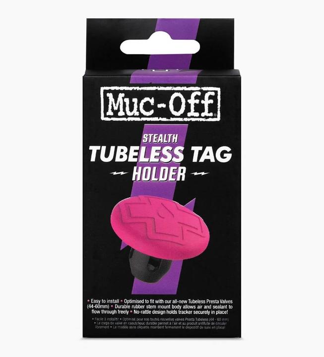 Actual product image Muc-Off Tubeless Secure Tag Holder pink/black