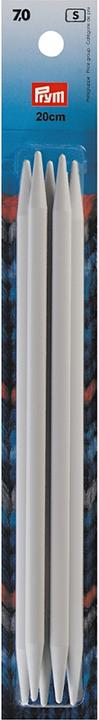 Prym Stocking needles, grey 7.00 mm, 20 cm, plastic