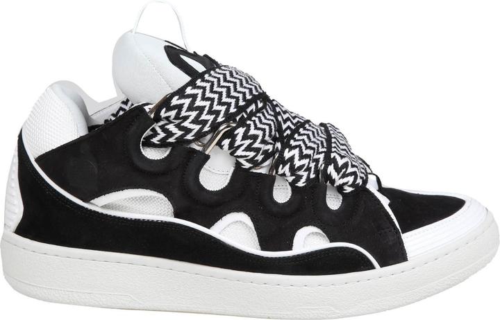 Actual product image Lanvin curb sneakers curb leather and suede sneakers with multicolor lace (41)