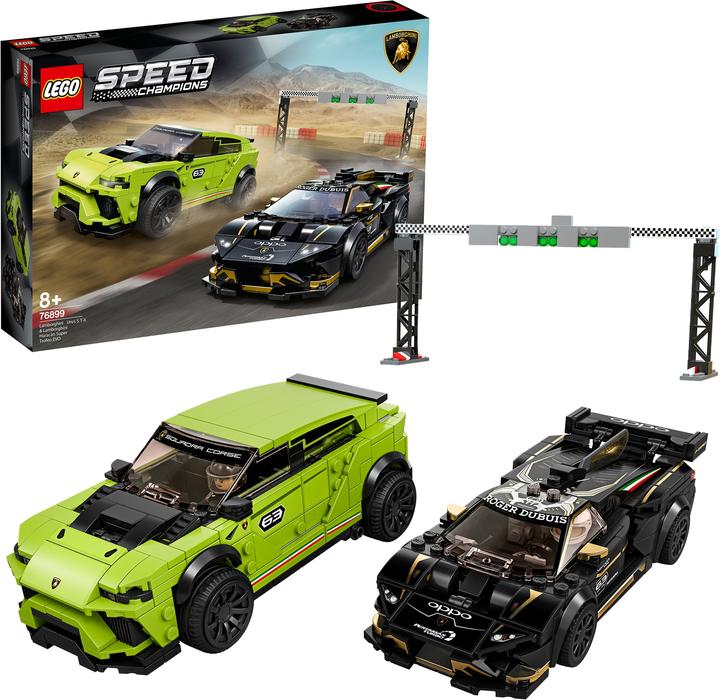 Actual product image LEGO Lamborghini Urus ST-X & Lamborghini Huracán Super Trofeo EVO (76899, LEGO Speed Champions)