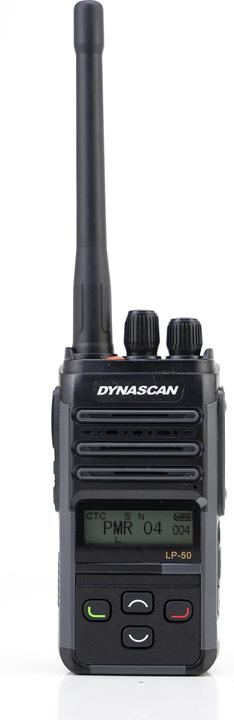 Actual product image PNI Portable radio PMR Dynascan LP-50, 16CH, Scan, Vox, CTCSS, DCS, 2000 mAh battery, IP67