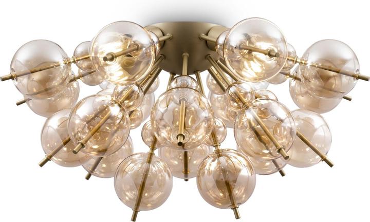 Immagine prodotto Maytoni Bolla plafoniera 4x E27 ottone ambra, vetro ambra (E27)