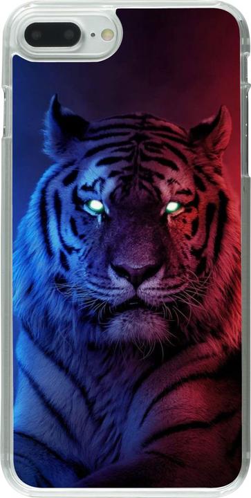 Actual product image PhoneLook Sleeve transparent Tiger Blue Red (Apple iPhone 7 Plus)