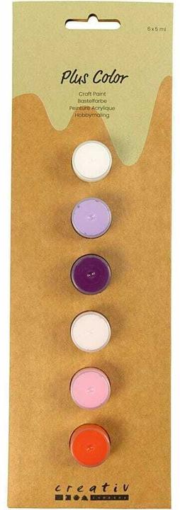 Image du produit Creativ Company Acrylfarbe Hobbyfarbe Plus Color 6 x 5 ml, Lila-Pink (Lila, Multicolore, Violet, Pink, Rose, 5 ml)