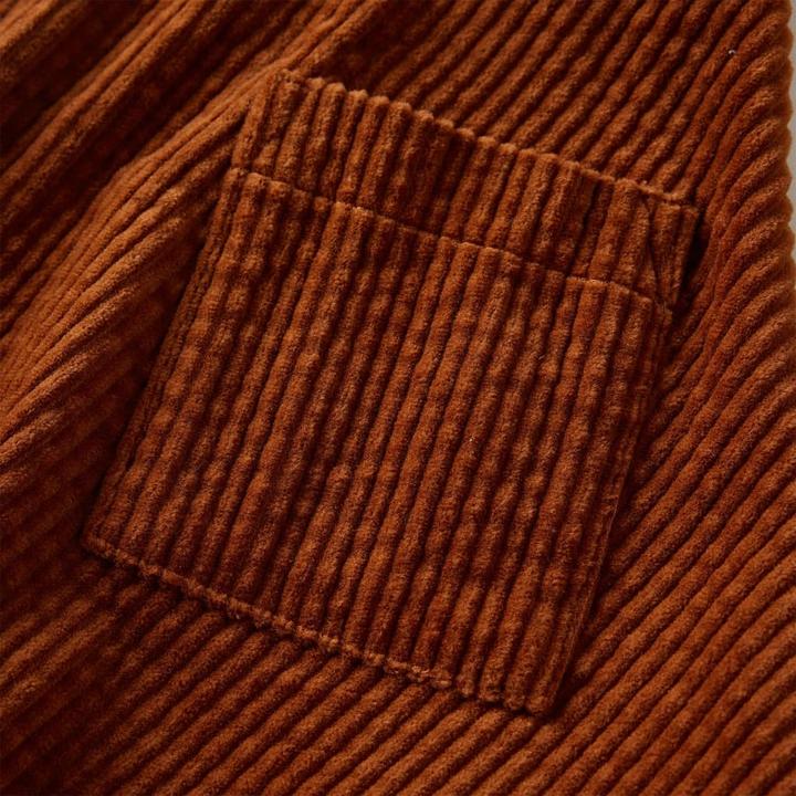 Produktbild VidaXL Kinderrock mit Taschen Cord Cognac 104,Material: 100 (104)