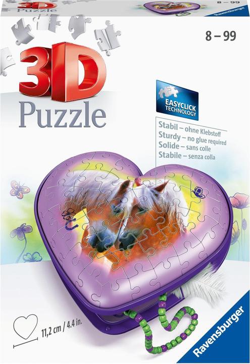 Actual product image Ravensburger Heart box horses (54 pieces)