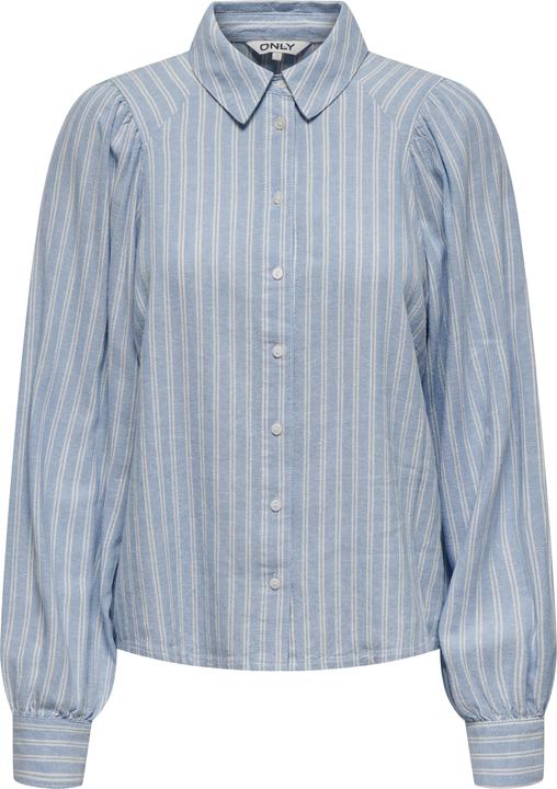 Only Locker geschnitten Button-Down Kragen Puffärmel Hemd Hemd