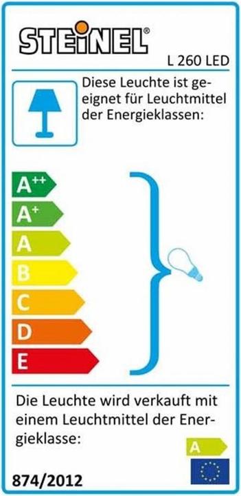 Energy Label Steinel L 260 (700 lm, E27, IP44)