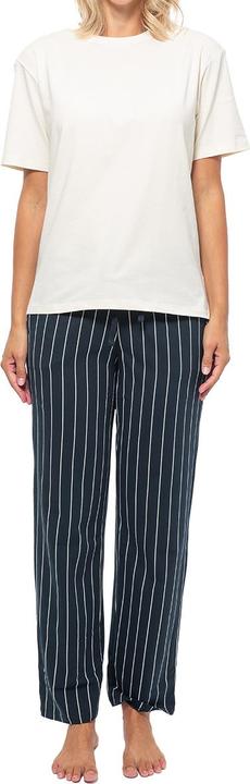 Blue striped, Cream