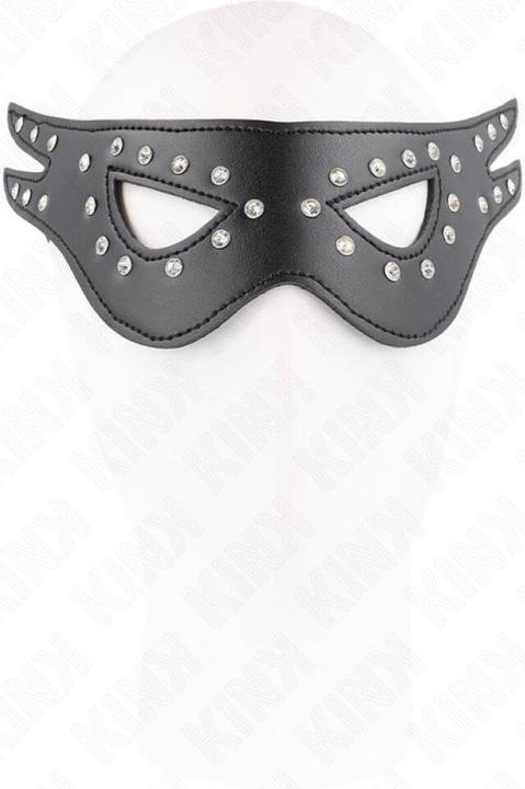 Actual product image Kink SEXY PLASTIC LEATHER MASK MODEL 2 27 x 13 CM