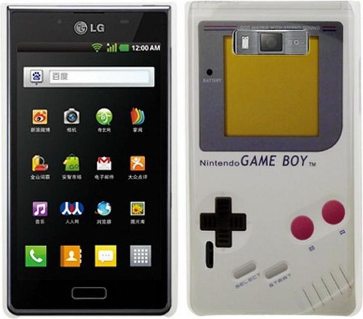 Produktbild König Design Hard Case Hülle Gameboy für Handy LG Optimus L7 P700 P705 (LG Optimus L7)