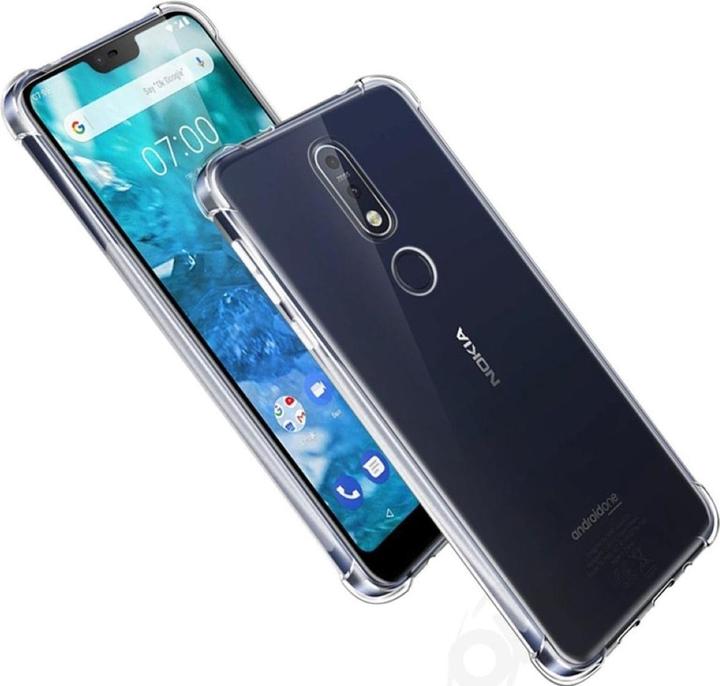 Produktbild König Design Nokia 3.1 Plus durchsichtige Handy Hülle Schutz Case Cover Bumper Transparent (Nokia 3.1 Plus)