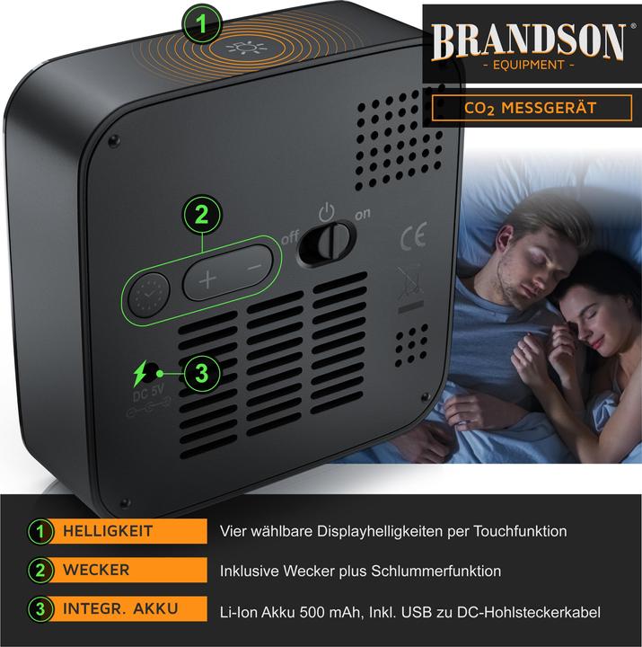 Immagine prodotto Brandson Rivelatore di CO2