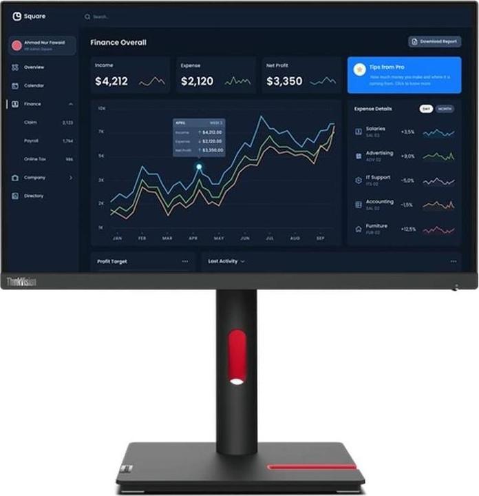 Actual product image Lenovo T23i-30 23inch FHD HDMI DP VGA (1920 x 1080 pixels, 23")