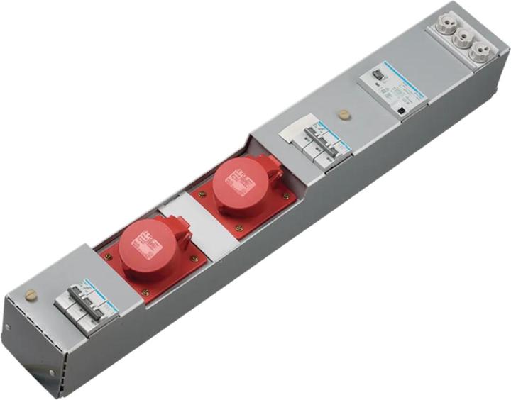 Produktbild Hager Steckdosenleiste ZAH002L 2xCEE 16A 5polig 160x100x710