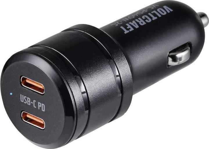 Actual product image Voltcraft VC-PD40W-2C VC-13431420 USB charger car Output current (max.) 3 A 2 x