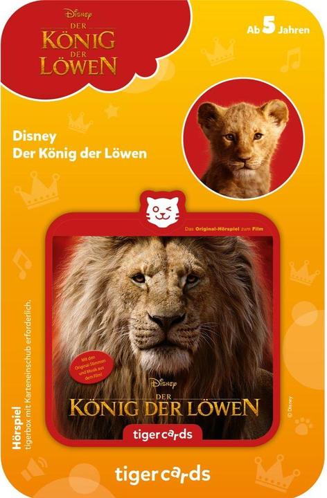 Produktbild Tigermedia tigercard - Disney - König der Löwen