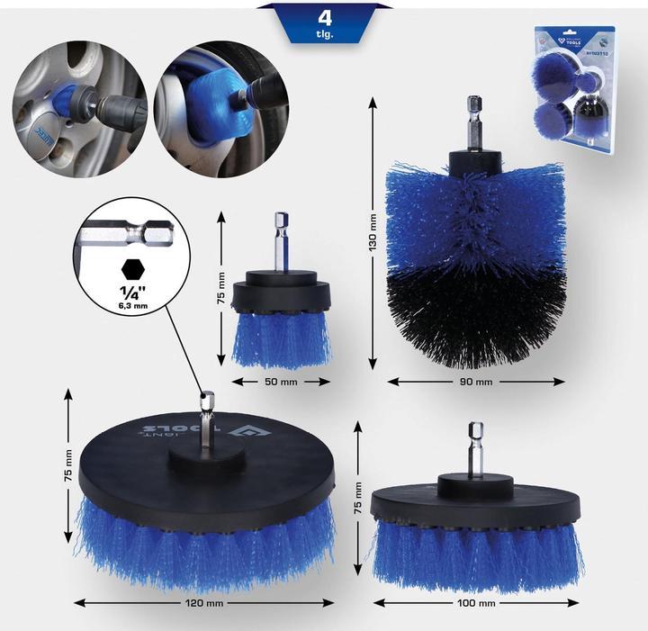 Image du produit Brilliant Tools Kit d'embouts de brosse