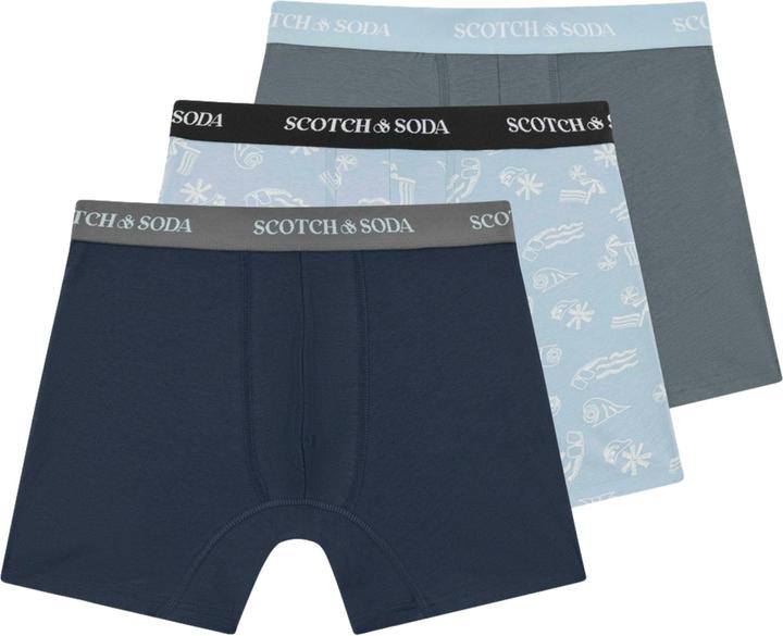 Scotch & Soda Unterhose Trunks 3er Pack (L, 3er Pack)