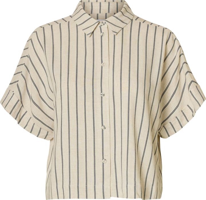 Immagine prodotto Selected Femme Slfviva Ss Striped Cropped Shirt Noos (34)