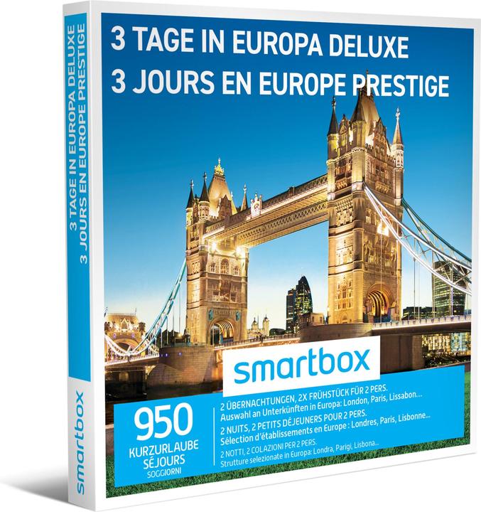 Smartbox 3 Tage in Europa Deluxe (2 Pers.)