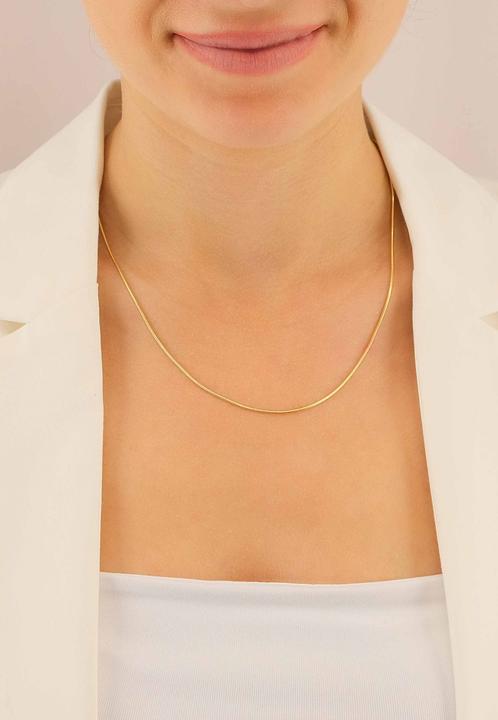 Image du produit Muau Collier serpent or jaune 750, 1.2mm, 45cm (Or jaune 750/18K, 45 cm)