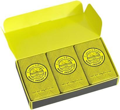 Actual product image Floris Crabtree & Evelyn West Indian Lime Triple Milled Soap Set for Men (refill)