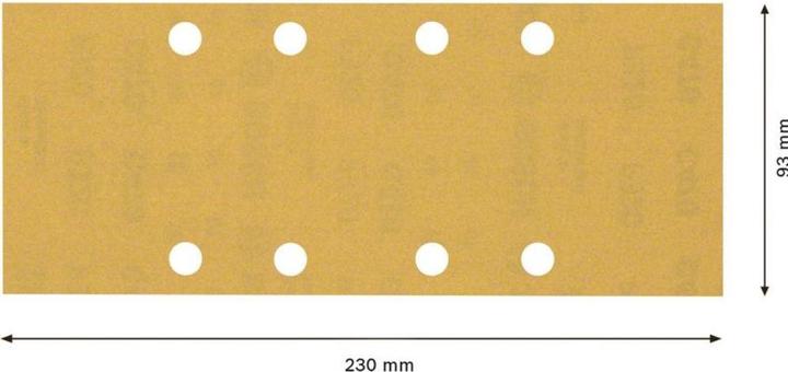 Produktbild Bosch Professional Zubehör EXPERT C470 Schleifpapier mit 8 Löchern für Schwingschleifer, 93 x 230 mm, G 320, 10-tlg. (320)