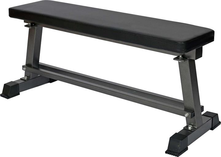 Wiltec Flachbank Hantelbank mit Ablage Schrägbank Fitnessbank Bauchtrainer 300kg