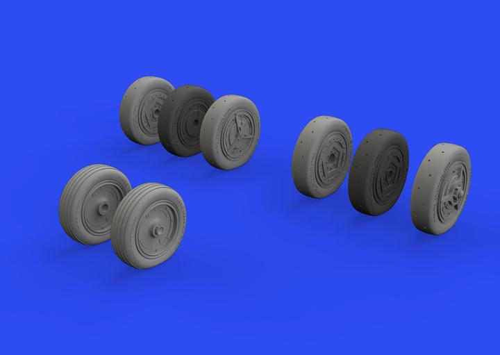 Actual product image Eduard SR-71A wheels 1/48