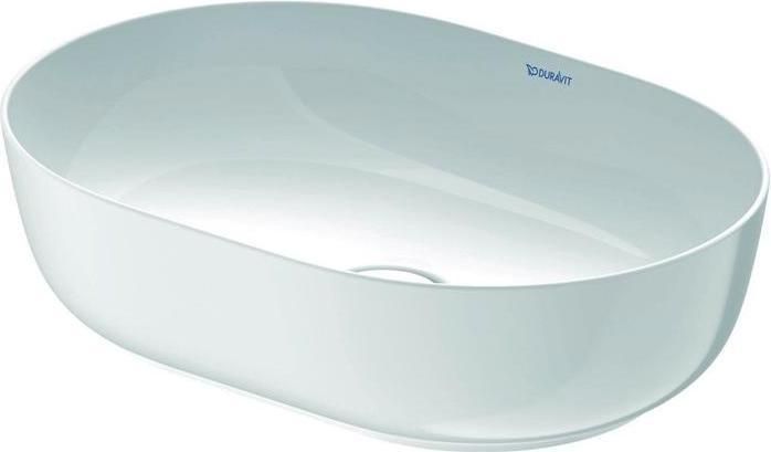 Actual product image Duravit Countertop basin LUV o ÜL HLB 500x350mm o HL white satin WG (Top-mounted sink, 35 cm, 50 cm)