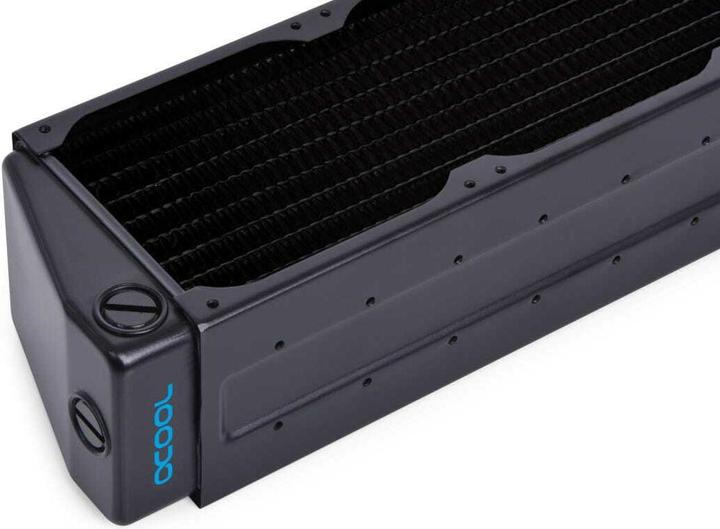 Actual product image Alphacool RAD ES HPE-60 Full Copper X-Flow 80mm Quad Radiator 5 Bar