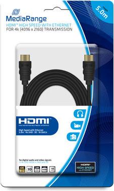 Actual product image MediaRange HDMI – HDMI (5 m, HDMI)