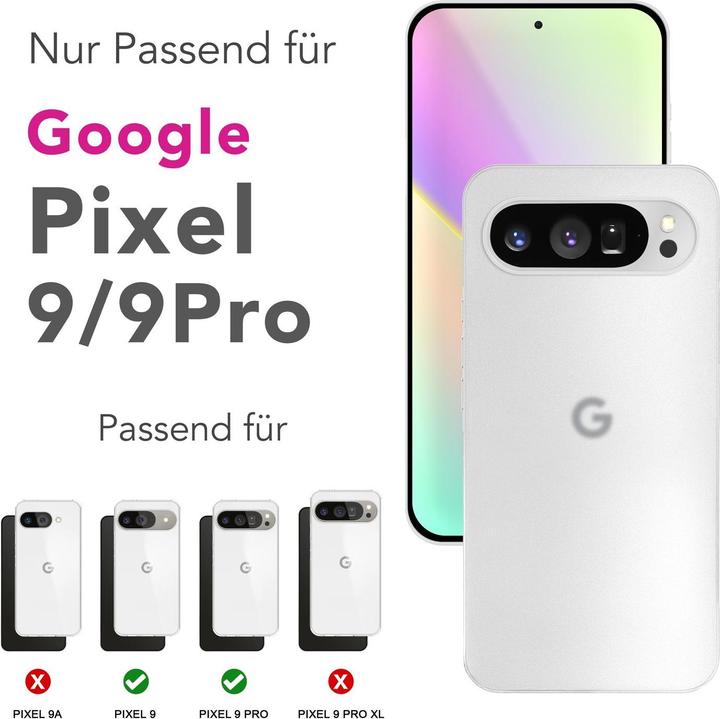 Immagine prodotto Nalia Phantom - 0,3mm Extrem Dünn, Federleicht, Mattiert, Minimalistisch - Ultra-Slim Handycase (Google Pixel 9 Pro)