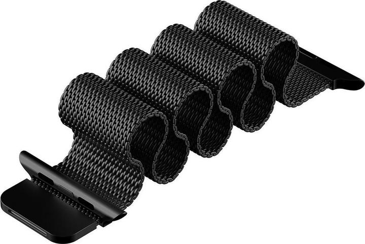 Image du produit PhoneLook Bracelet milanais en acier noir 42mm / 44mm / 45mm (42 mm, 44 mm, 45 mm, Aluminium)