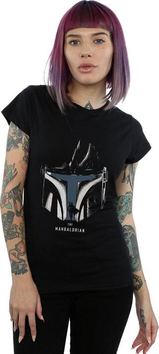 Produktbild Star Wars The Mandalorian Helmet Silhouette TShirt (XXL)