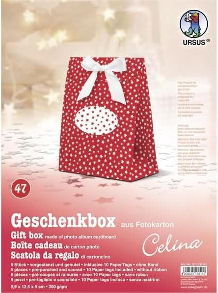 Ursus Gift box Celina 9.5x12.5x5cm PU=5 pieces Motif: 47 (Gift box, 5 x)