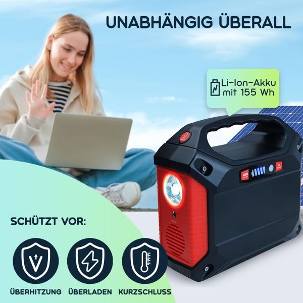 Produktbild Casativo Powerstation & Solar-Generator (155 Wh, 1.60 kg)
