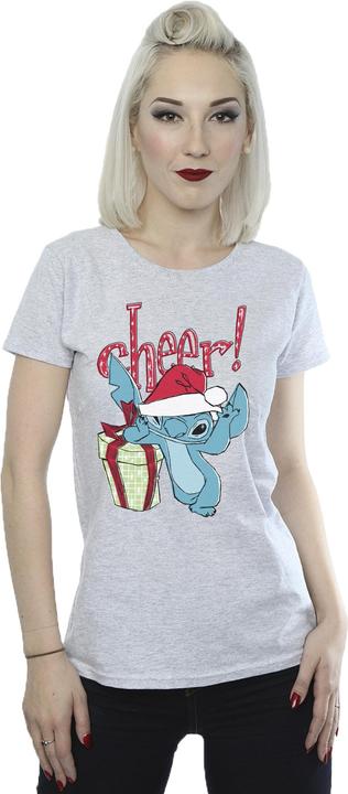 Actual product image Disney Womens/Ladies Lilo And Stitch Cheer Cotton T-Shirt (M)