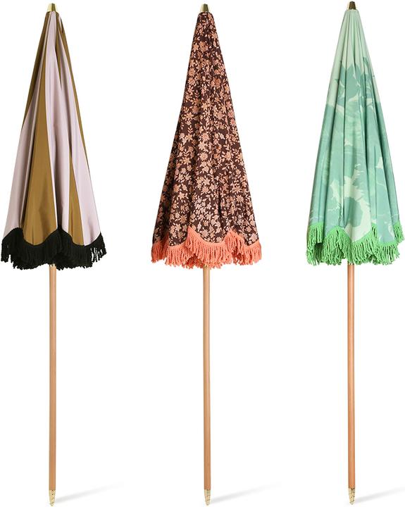 Produktbild HK Living beach umbrella classic nude/mustard (2 m)