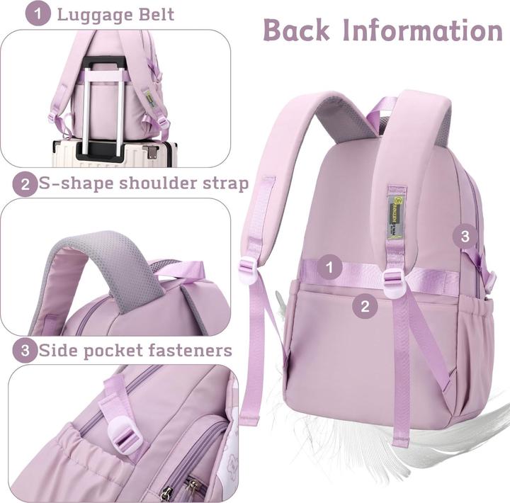 Actual product image Only-Bags.Store School backpack School bags for teenagers Waterproof backpack Lightweight school bags for teenagers