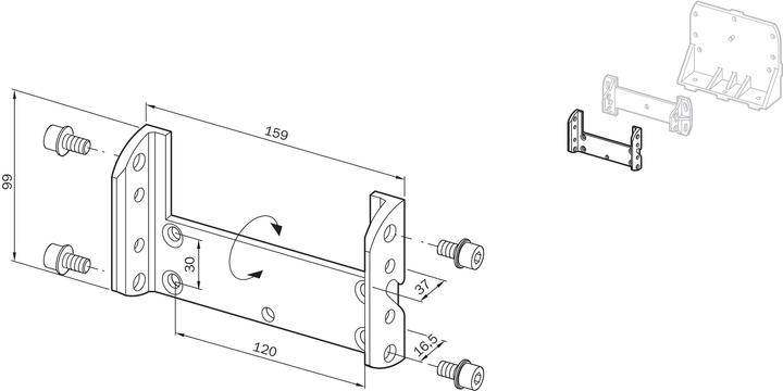 Actual product image Sick Holder for PLS scanner mounting kit 1