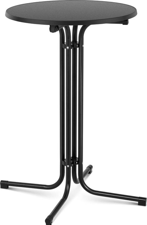 Royal Catering Bistrotisch klappbar Stehtisch Bistro Tisch Bartisch Gastro rund Ø 70 cm schwarz (78 x 78 cm)