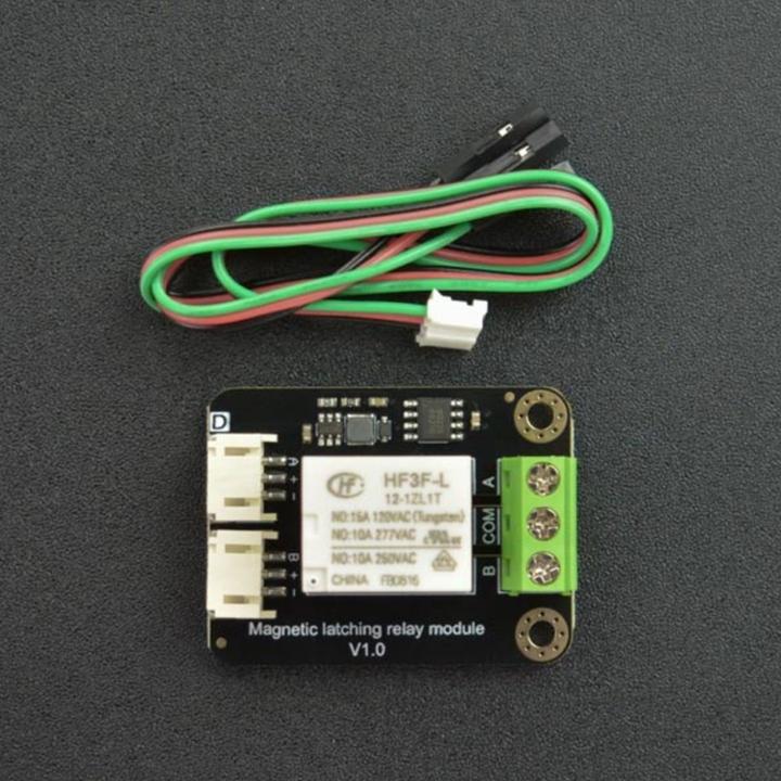 Actual product image DFRobot Gravity Magnetic Latching Relay 3.3V-5V