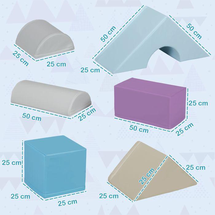 Actual product image Swisshandel24 11-tlg. Softbausteine, Schaumstoffbausteine, Bausteinset zum Toben, Klettern