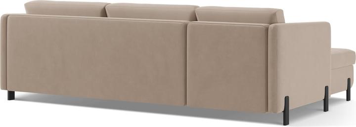 Actual product image Micadoni Velvet Right Corner Sofa With Bed Function, "Gloria", 4 Seats, 260x170x80Made in Europe (Corner sofa)