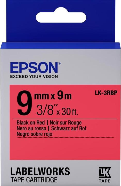 Epson Label Cassette Lk-33rbp (0.90 cm, Red)